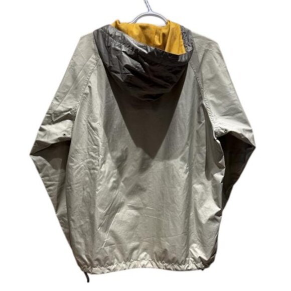 Roots men's grey hooded water-resistant zip-up windbreaker jacket size S - Picture 2 of 3